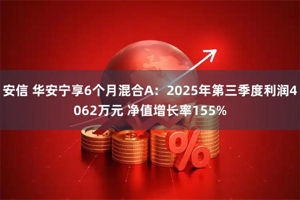 安信 华安宁享6个月混合A：2025年第三季度利润4062万元 净值增长率155%